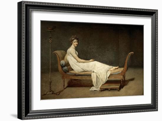 Madame Récamier, Née Julie Bernard (1777-184)-Jacques Louis David-Framed Giclee Print