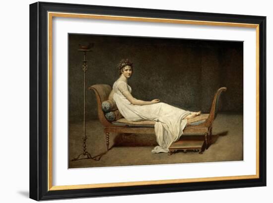 Madame Récamier, Née Julie Bernard (1777-184)-Jacques Louis David-Framed Giclee Print