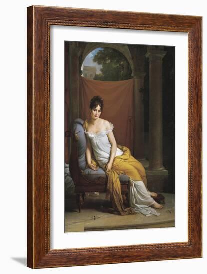 Madame Recamier-Francois Gerard-Framed Art Print