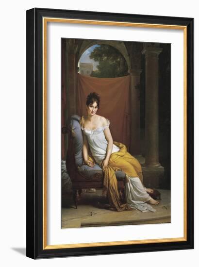 Madame Recamier-Francois Gerard-Framed Art Print