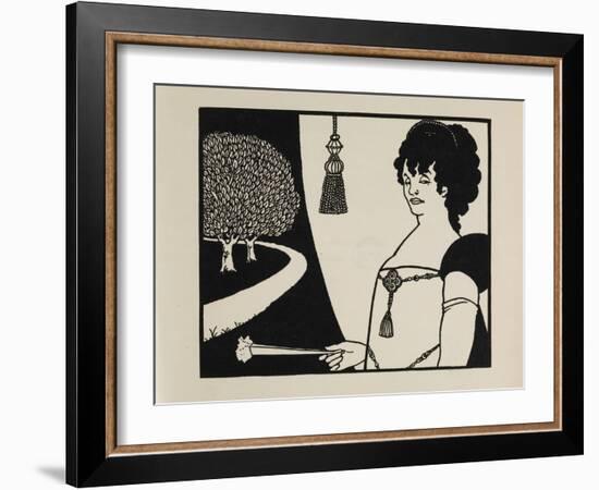 Madame Rejane, from a Book of Fifty Drawings, 1897 drawing-Aubrey Beardsley-Framed Giclee Print