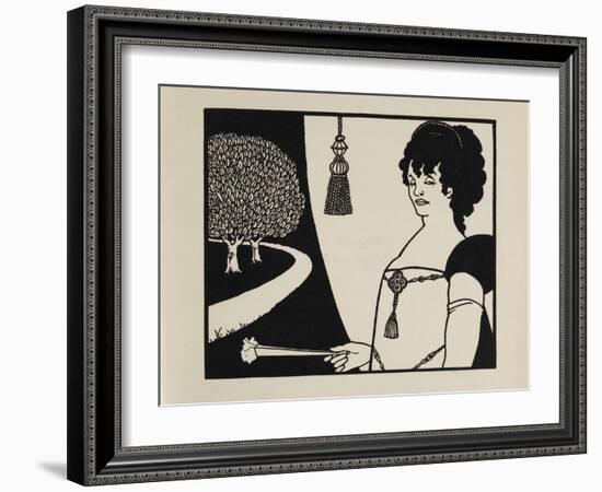 Madame Rejane, from a Book of Fifty Drawings, 1897 drawing-Aubrey Beardsley-Framed Giclee Print