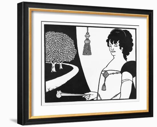 Madame Rejane, Illustration from 'The Yellow Book', 1893-94-Aubrey Beardsley-Framed Giclee Print