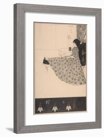 Madame Réjane-Aubrey Beardsley-Framed Premium Giclee Print