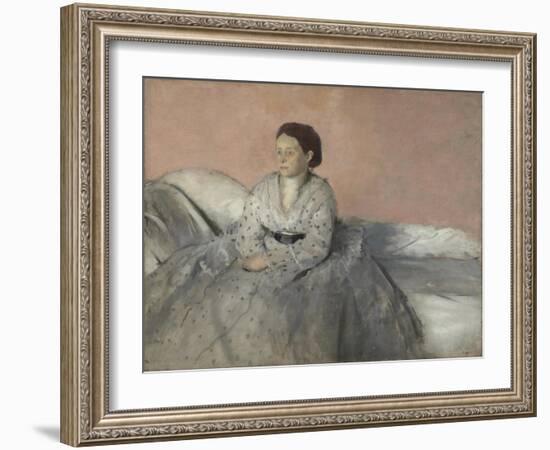 Madame René de Gas, 1872-3-Edgar Degas-Framed Giclee Print