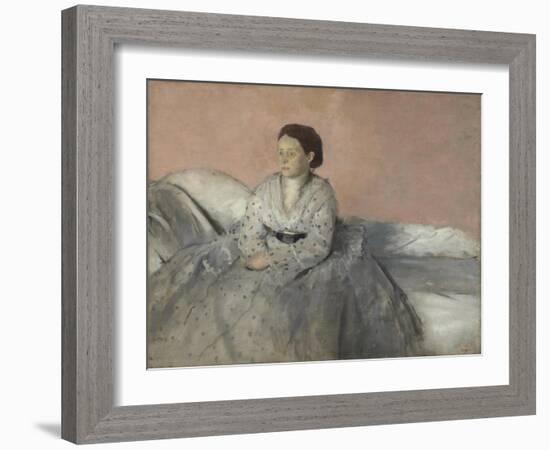 Madame René de Gas, 1872-3-Edgar Degas-Framed Giclee Print