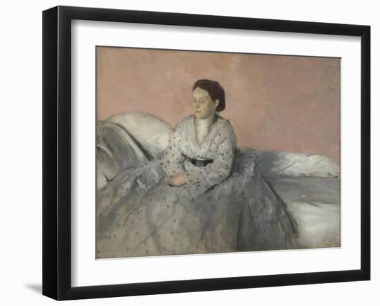 Madame René de Gas, 1872-3-Edgar Degas-Framed Giclee Print