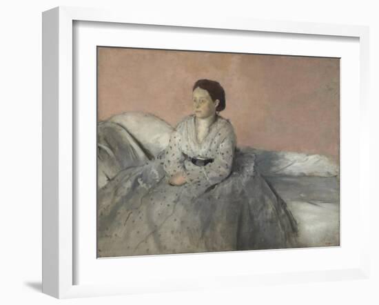 Madame René de Gas, 1872-3-Edgar Degas-Framed Giclee Print