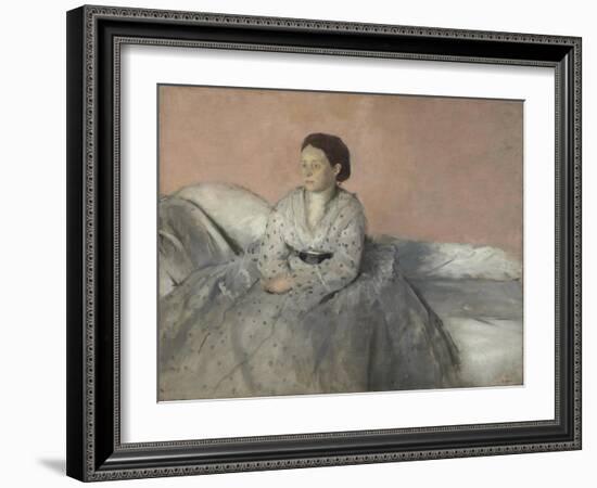 Madame René de Gas, 1872-3-Edgar Degas-Framed Giclee Print