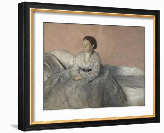 Madame René de Gas, 1872-3-Edgar Degas-Framed Giclee Print