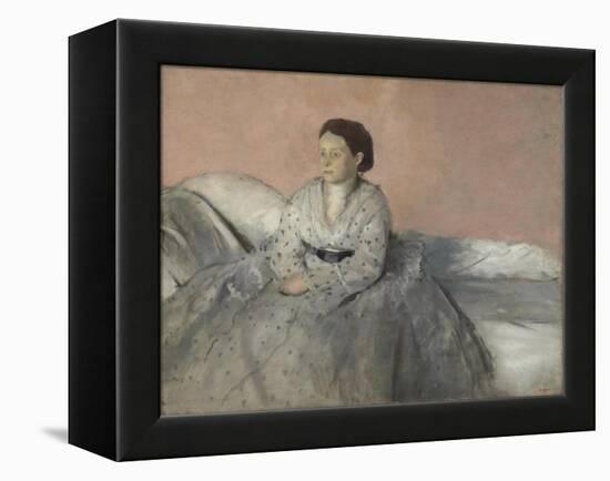 Madame René de Gas, 1872-3-Edgar Degas-Framed Premier Image Canvas