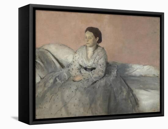 Madame René de Gas, 1872-3-Edgar Degas-Framed Premier Image Canvas