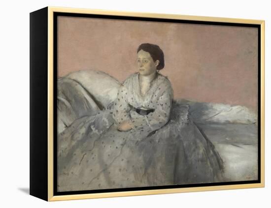 Madame René de Gas, 1872-3-Edgar Degas-Framed Premier Image Canvas