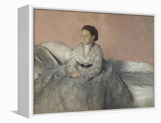 Madame René de Gas, 1872-3-Edgar Degas-Framed Premier Image Canvas