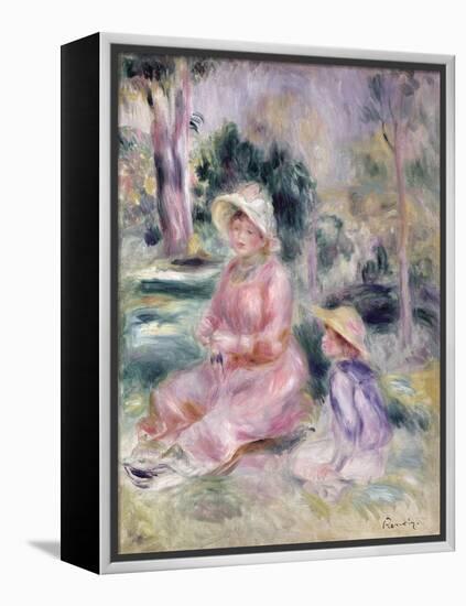 Madame Renoir and Her Son Pierre, 1890-Pierre-Auguste Renoir-Framed Premier Image Canvas