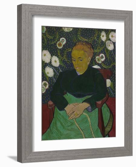 Madame Roulin Rocking the Cradle (La Berceuse), 1889-Vincent van Gogh-Framed Giclee Print