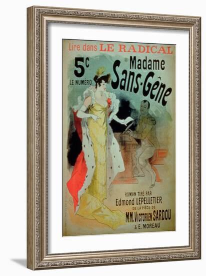 Madame Sans-Gene' in Le Radical, by Edmond Lepelletier-Jules Chéret-Framed Giclee Print