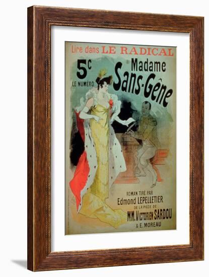 Madame Sans-Gene' in Le Radical, by Edmond Lepelletier-Jules Chéret-Framed Giclee Print