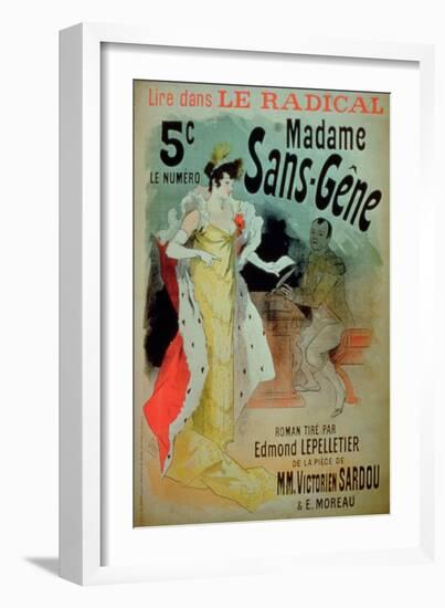 Madame Sans-Gene' in Le Radical, by Edmond Lepelletier-Jules Chéret-Framed Giclee Print