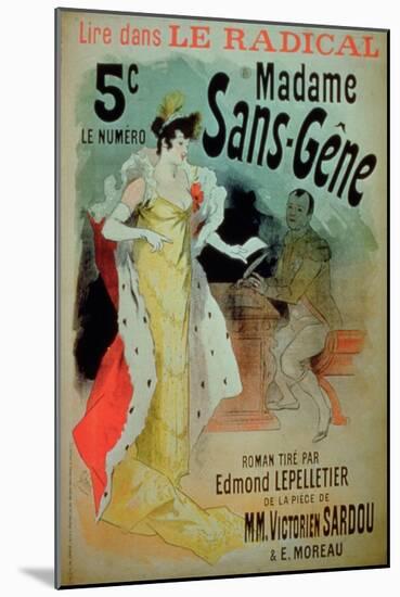 Madame Sans-Gene' in Le Radical, by Edmond Lepelletier-Jules Chéret-Mounted Giclee Print