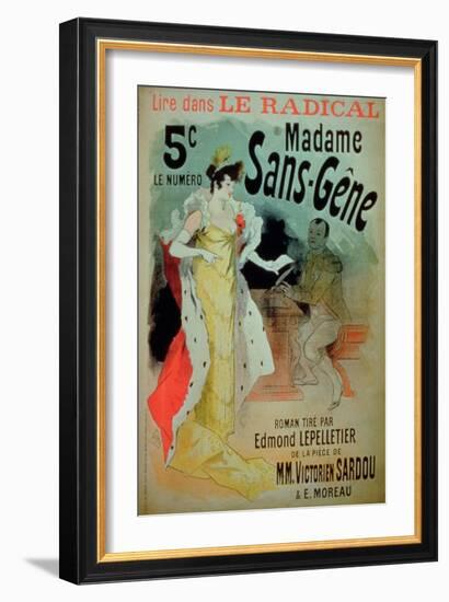 Madame Sans-Gene' in Le Radical, by Edmond Lepelletier-Jules Chéret-Framed Giclee Print