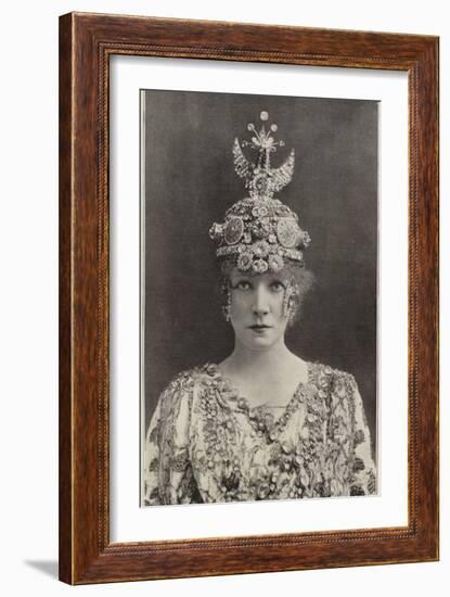 Madame Sarah Bernhardt as Theodora-null-Framed Photographic Print