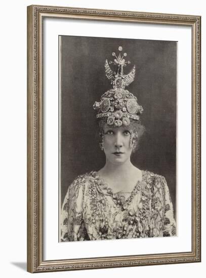 Madame Sarah Bernhardt as Theodora-null-Framed Photographic Print