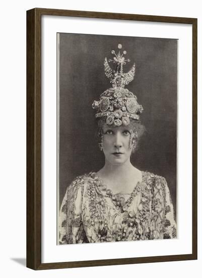 Madame Sarah Bernhardt as Theodora-null-Framed Photographic Print