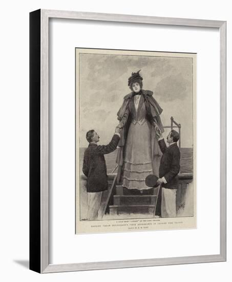 Madame Sarah Bernhardt's First Appearance in London This Season-Henry Marriott Paget-Framed Giclee Print