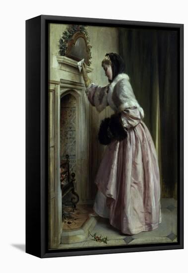 Madame se Chauffe, 1871-John Callcott Horsley-Framed Premier Image Canvas