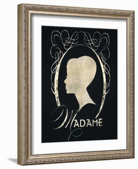 Madame Silhouette-Lisa Vincent-Framed Art Print