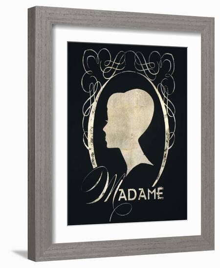 Madame Silhouette-Lisa Vincent-Framed Art Print