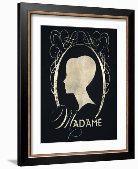 Madame Silhouette-Lisa Vincent-Framed Art Print