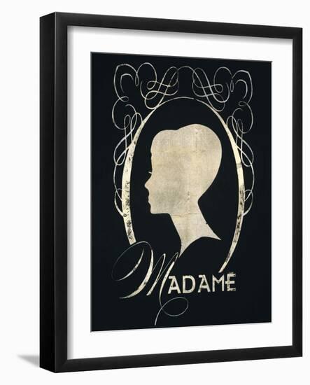 Madame Silhouette-Lisa Vincent-Framed Art Print