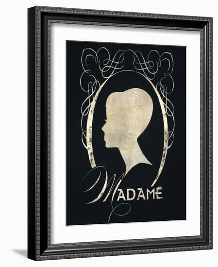 Madame Silhouette-Lisa Vincent-Framed Art Print