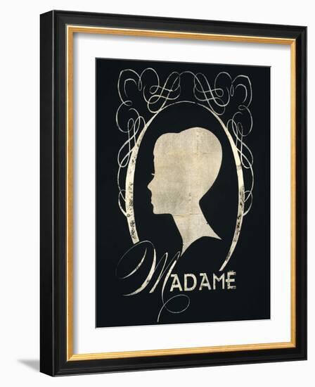 Madame Silhouette-Lisa Vincent-Framed Art Print