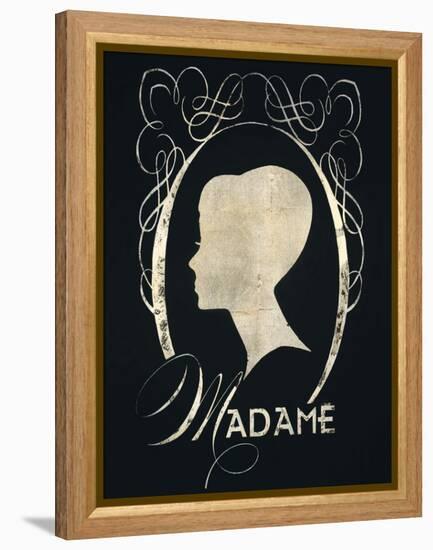 Madame Silhouette-Lisa Vincent-Framed Stretched Canvas