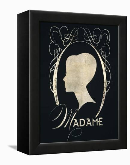 Madame Silhouette-Lisa Vincent-Framed Stretched Canvas