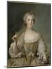 Madame Sophie de France, fille de Louis XV (1734-1782), représentée en buste tenant une guirlande-Jean-Marc Nattier-Mounted Giclee Print