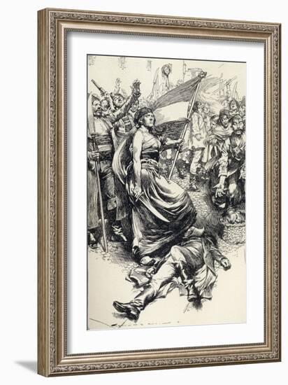 Madame Therese Defarge, from 'A Tale of Two Cities' by Charles Dickens-Max Cowper-Framed Giclee Print