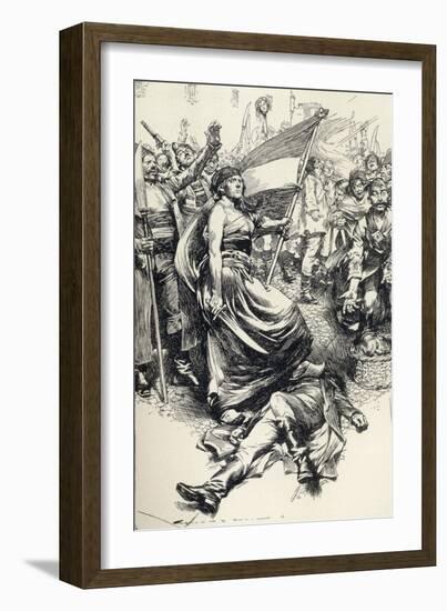 Madame Therese Defarge, from 'A Tale of Two Cities' by Charles Dickens-Max Cowper-Framed Giclee Print