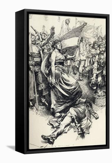 Madame Therese Defarge, from 'A Tale of Two Cities' by Charles Dickens-Max Cowper-Framed Premier Image Canvas