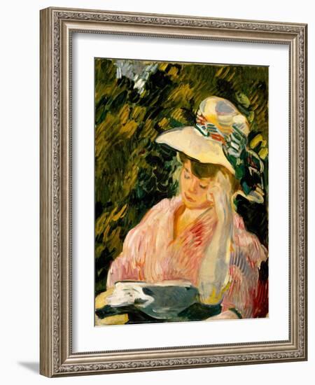 Madame Valtat, 1906 (Oil on Canvas)-Louis Valtat-Framed Giclee Print