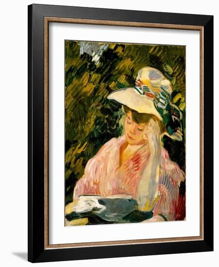 Madame Valtat, 1906 (Oil on Canvas)-Louis Valtat-Framed Giclee Print