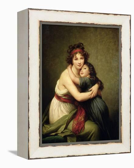 Madame Vigee-Lebrun and Her Daughter, Jeanne-Lucie-Louise (1780-1819) 1789-Elisabeth Louise Vigee-LeBrun-Framed Premier Image Canvas