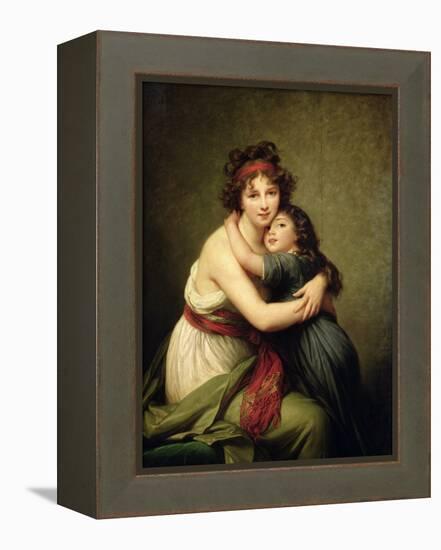 Madame Vigee-Lebrun and Her Daughter, Jeanne-Lucie-Louise (1780-1819) 1789-Elisabeth Louise Vigee-LeBrun-Framed Premier Image Canvas