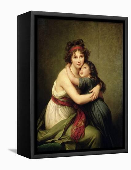 Madame Vigee-Lebrun and Her Daughter, Jeanne-Lucie-Louise (1780-1819) 1789-Elisabeth Louise Vigee-LeBrun-Framed Premier Image Canvas