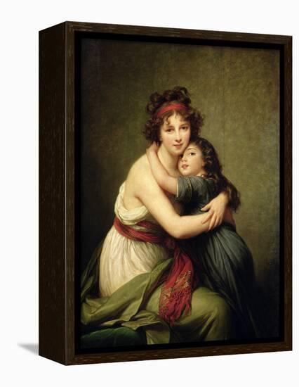 Madame Vigee-Lebrun and Her Daughter, Jeanne-Lucie-Louise (1780-1819) 1789-Elisabeth Louise Vigee-LeBrun-Framed Premier Image Canvas