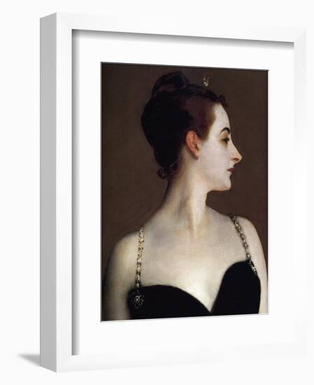 Madame X (detail)-John Singer Sargent-Framed Art Print