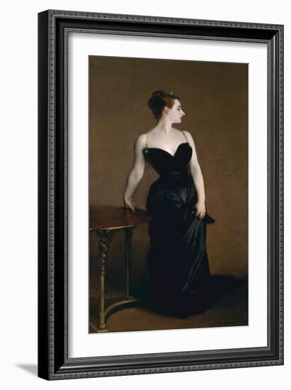 Madame X (Madame Pierre Gautreau), 1883-84,-John Singer Sargent-Framed Giclee Print